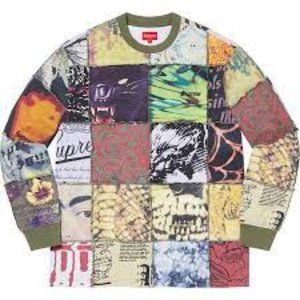 Supreme Mosaic Patchwork L/S Top NEVER WORN
